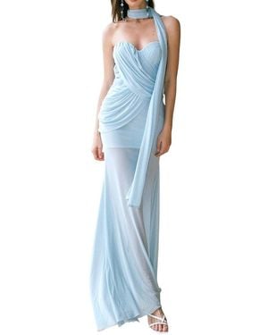 Linda Charm Maxi Dress - Blue
