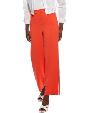 Marc Cain Woven-Trim Pant - Red