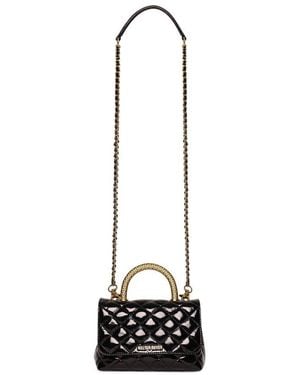 Walter Baker Leila Snake Mini Leather Top Handle - White