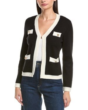 Bruno Magli Wool Cardigan - Black