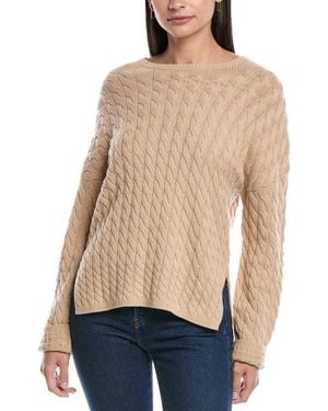 Theory Karina Cable Wool & Cashmere-Blend Jumper - Natural