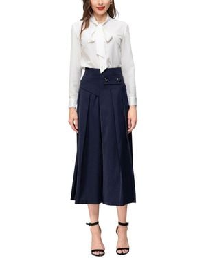 Adele Berto 2Pc Shirt & Pant Set - Blue