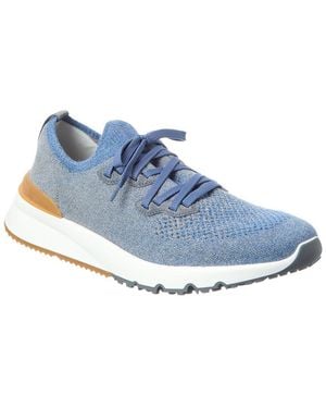 Brunello Cucinelli Knit Trainer - Blue