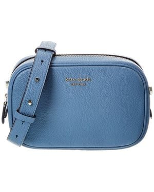 Kate Spade Astrid Pebbled Leather Medium Camera Bag - Blue
