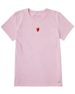 Life Is Good. Crusher T-Shirt - Pink