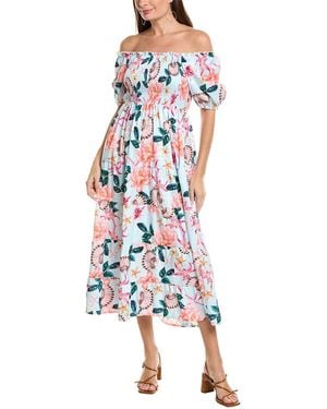 Vincent Midi Dress - White