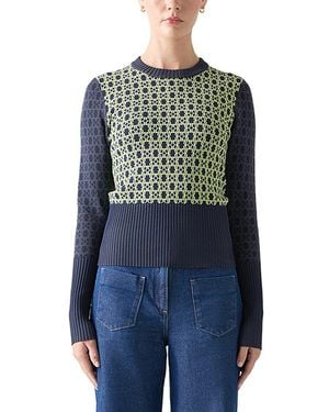LK Bennett Gracie Knitted Top - Blue