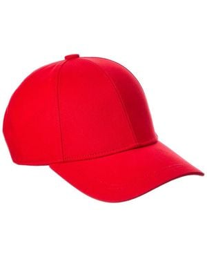 Bruno Magli Twill Baseball Cap - Red