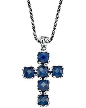 Samuel B. 3.50 Ct. Tw. Sapphire Pendant - Blue