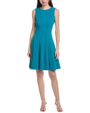 Maison Tara Elisa Crepe Mini Dress - Blue