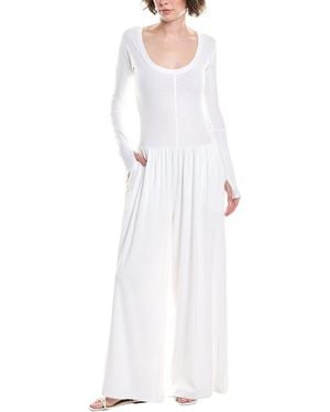 Free People Movement Hot Shot Wide Leg Jumpsuit - White