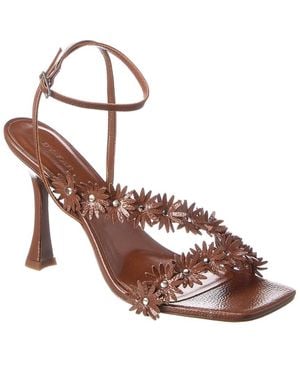 BY FAR Poppy Leather Sandal - Brown