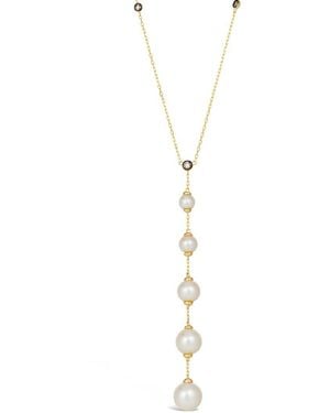 Le Vian Le Vian 14K 0.06 Ct. Tw. Diamond & 5Mm Pearl Adjustable - White