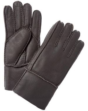 Surell Accessories Shearling-Lined Tech Gloves - Gray