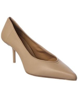 Max Mara Leather Pump - Natural