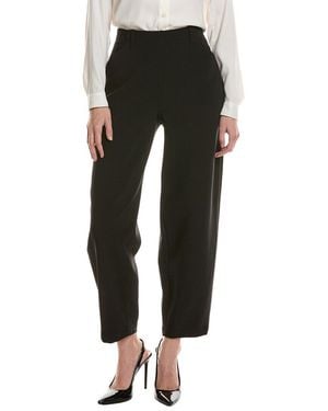 Anne Klein Angled Barrel Leg Pant - Black