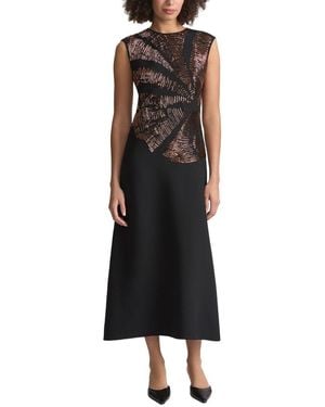 Lafayette 148 New York Hand-Beaded Dress - Black