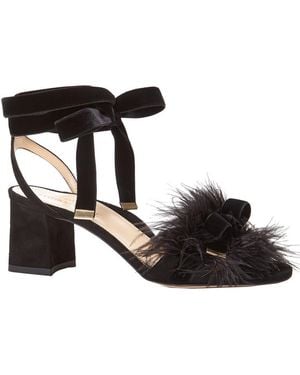 Marion Parke Babette Suede Sandal - Black