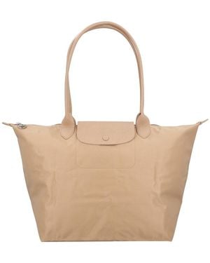Longchamp Le Pliage One Large Tote Bag - Natural