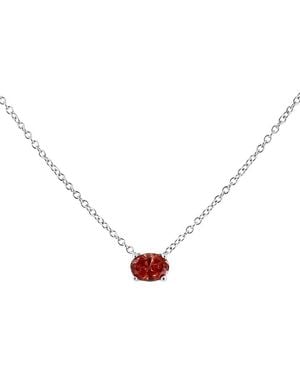 Haus of Brilliance 14K 0.41 Ct. Tw. Lab-Grown Diamond Solitaire Necklace - Metallic
