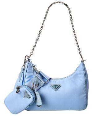 Prada Re-Edition 2005 Re-Nylon Shoulder Bag - Blue