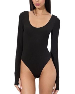 Alice + Olivia Delaina Crop Top - Black