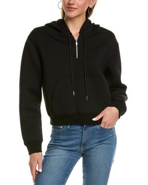 Theory Half Zip Hoodie - Black