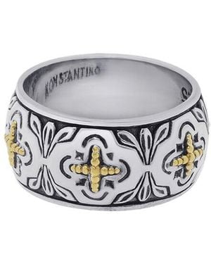 Konstantino Kleos 18k & Silver Ring - White