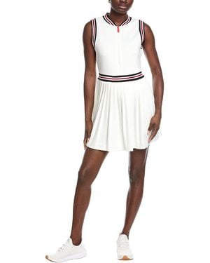HUNTER Front Zipped Mini Dress - White