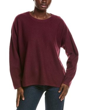 Eileen Fisher Crewneck Wool Jumper - Red