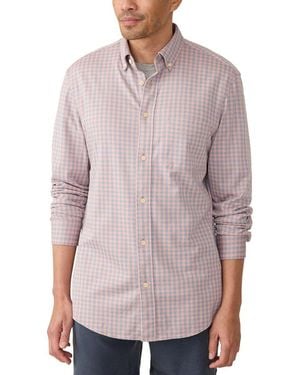 Faherty Coastline Knit Shirt - Purple