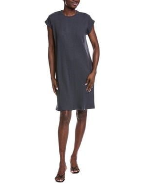 Eileen Fisher Round Neck Shift Dress - Blue