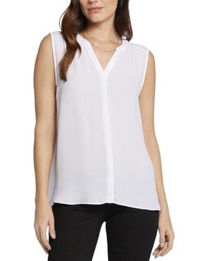 NYDJ Pintuck Blouse - White