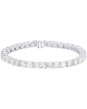 Diana M. Jewels Diana M. Fine Jewelry 14K 10.00 Ct. Tw. Lab Grown Diamond Tennis Bracelet - White