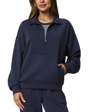 Splendid Scubasoft 1/4-Zip Pullover - Blue