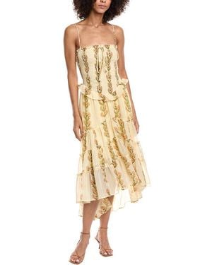 Free People Alejandra Midi Dress - Metallic