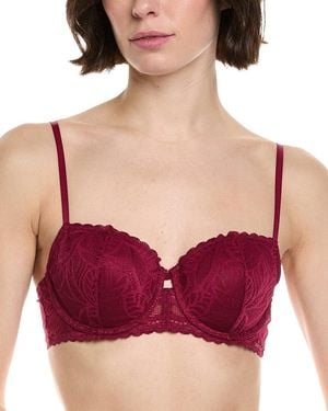 DKNY Deco Lace Balconette - Red
