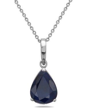 Forever Creations USA Inc. Forever Creations 14K 2.58 Ct. Tw. Sapphire Necklace - Blue