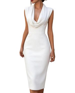 Tedora Midi Dress - White