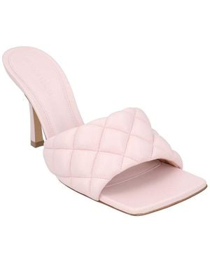 Bottega Veneta Lambskin Leather Padded Mule, Never Worn (Authentic Pre-Loved) - Pink