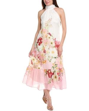 Taylor Sleeveless Linen-Blend Maxi Dress - Pink