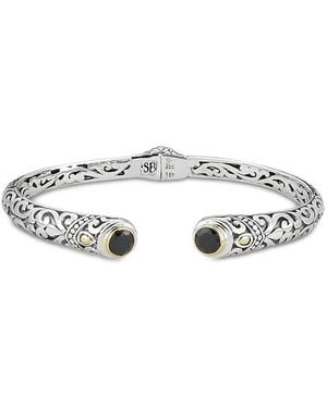 Samuel B. 18K 1.76 Ct. Tw. Onyx Bracelet - Metallic