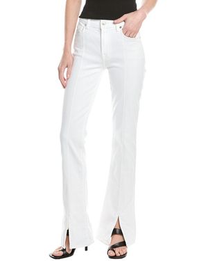 7 For All Mankind Josefina Broken Twill Feminine Boyfriend Jean - White