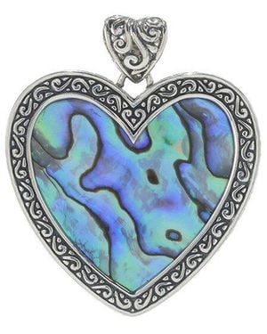 Samuel B. Abalone Pendant - Blue