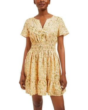 Draper James Wilson Linen Mini Dress - Yellow