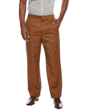 Valentino Wool & Mohair-Blend Trouser - Brown