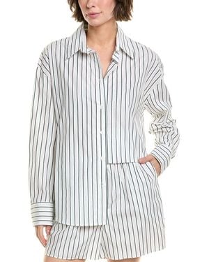 Enza Costa Cotton Shirt - White