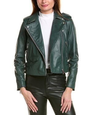 Walter Baker Liz Leather Jacket - Green