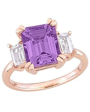 Rina Limor 3.96 Ct. Tw. Amethyst, Topaz Ring - Pink