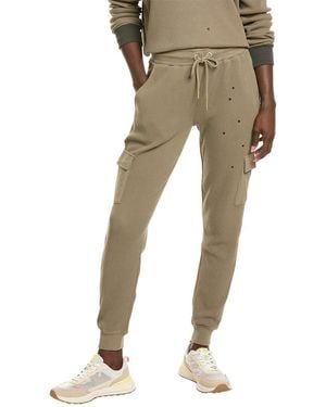 Chrldr Tasha Stars Cargo Sweatpant - Natural